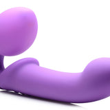 10x Ergo- Fit G-Pulse Inflatable and Vibrating  Strapless Strap- on - Purple SU-AG495-PUR