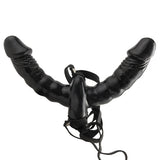 Fetish Fantasy Series Vibrating Double Delight Strap-on - Black PD3382-23