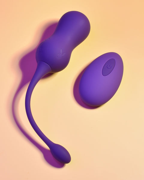 Playboy Pleasure - Double Time - Kegel Balls - Dark Purple PB-RS-2406-2