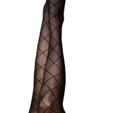 Anna - Diamond Thigh High - Size B - Black KX-1321B-BLK-B