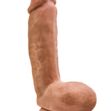 Dr. Skin Glide - 8.5 Inch Self Lubricating Dildo  Lubricating Dildo With Balls - Mocha BL-52587