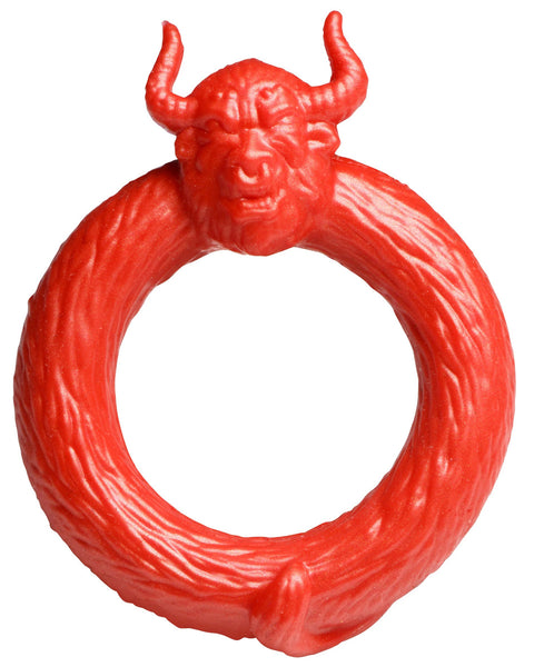 Beast Mode Silicone Cock Ring - Red CC-AH337