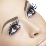 Blue Glitter Spiderweb Eyelashes FV-23186