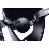 Pup Puppy Play Hood and Breathable Ball Gag | Adjustable Hood for Pet Play Enthusiasts Sale