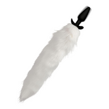 White Fox Tail Vibrating Anal Plug | Perfect for Playful Role Play and Tail Fun Sale