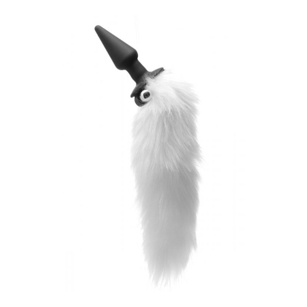 White Fox Tail Vibrating Anal Plug | Perfect for Playful Role Play and Tail Fun Sale