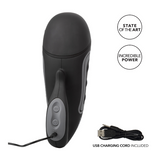 Optimum Power Rechargeable Grip-N-Stroke | Customizable Vibration Power Stroker for Ultimate Pleasure CalExotics