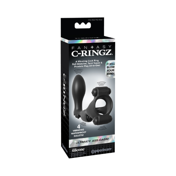 Fantasy C-Ringz Ultimate Ass Gasm | Deluxe Quadruple-Action Cock Ring & Prostate Plug Pipedream