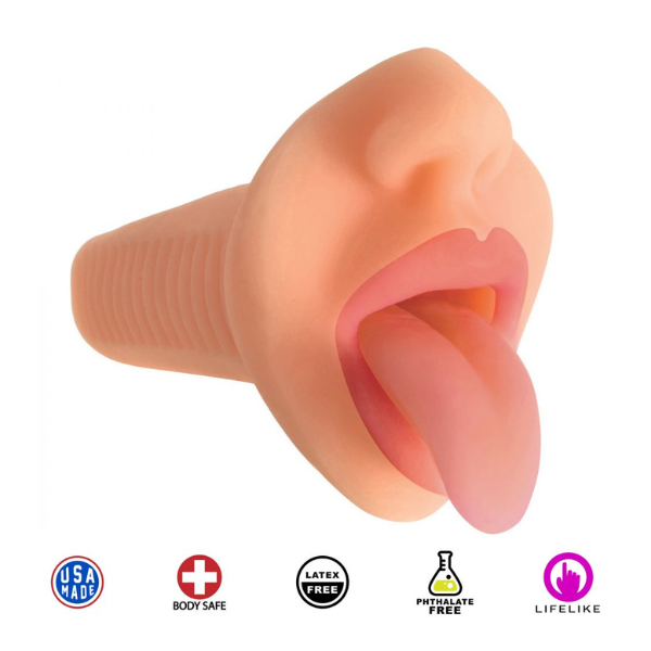 Mistress Courtney Vanilla Mouth | Lifelike Oral Sensation with Vibration Curve Toys