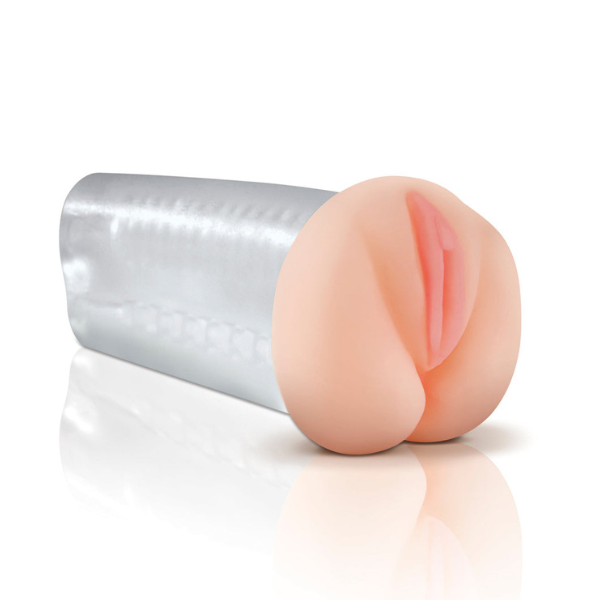 PDX Extreme - Deluxe See-Thru Stroker | Pleasure Beads for Ultimate Voyeur Experience Pipedream