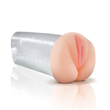 PDX Extreme - Deluxe See-Thru Stroker | Pleasure Beads for Ultimate Voyeur Experience Pipedream