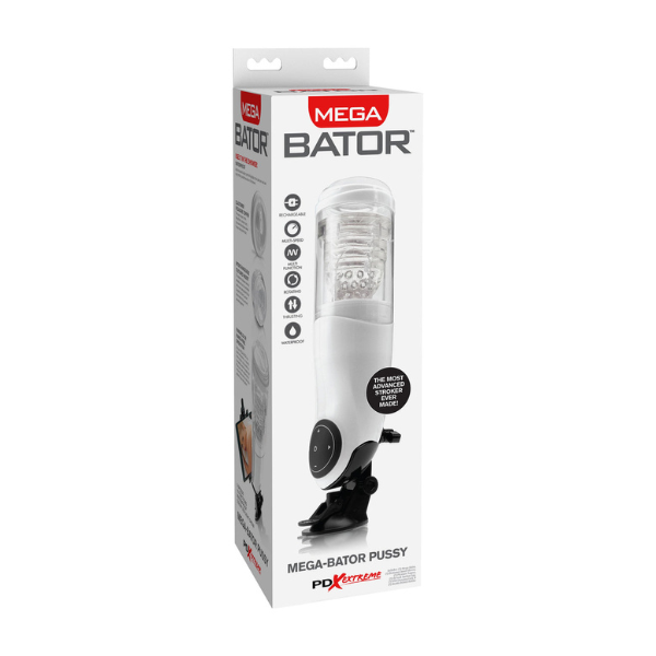 PDX Extreme - Mega-Bator Pussy | Hands-Free, Dual-Action Masturbator with Rechargeable Power Pipedream