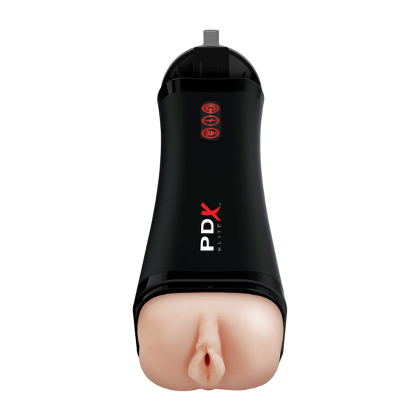 PDX Elite Talk-Back Super Stroker | Interactive Pleasure with Lifelike Talk-Back Feature Pipedream