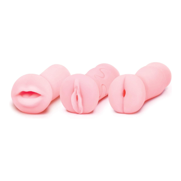 Pocket Pink - 3 Pack Set | Realistic Pleasure in Pussy, Ass, and Mouth Designs Icon Brands