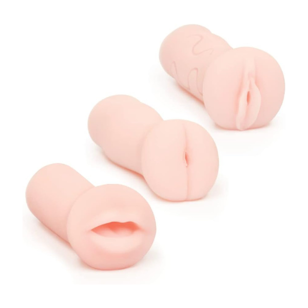 Pocket Pink - 3 Pack Set | Realistic Pleasure in Pussy, Ass, and Mouth Designs Icon Brands