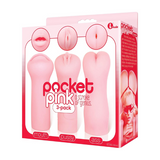 Pocket Pink - 3 Pack Set | Realistic Pleasure in Pussy, Ass, and Mouth Designs Icon Brands