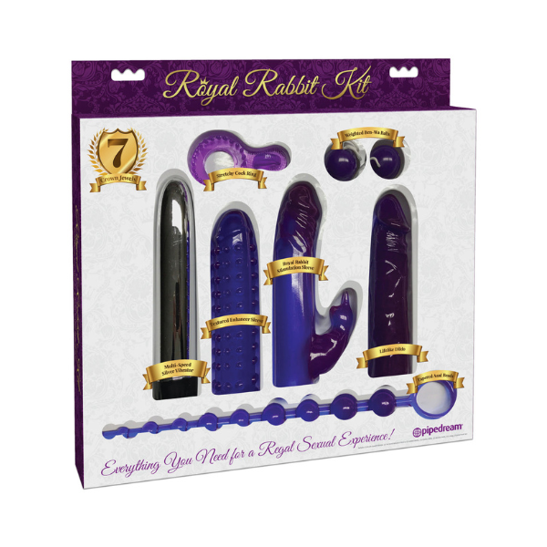 Royal Rabbit Kit | 7-Piece Set for Ultimate Pleasure in Purple Pipedream