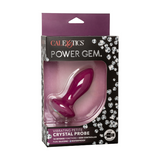 Power Gem Vibrating Petite Crystal Probe (Purple) | Flexible, Dazzling Vibration for Intense Anal Pleasure CalExotics