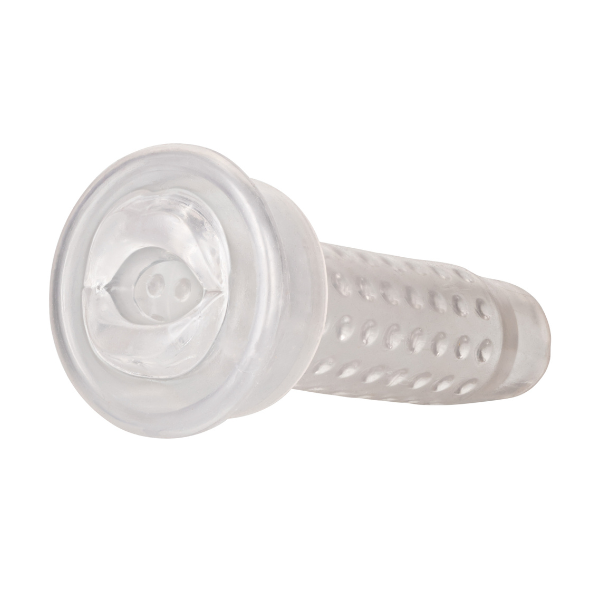 Optimum Series Stroker Pump Sleeve Mouth | Ultra-Stretchy Mouth Sleeve for Solo or Pump Play CalExotics