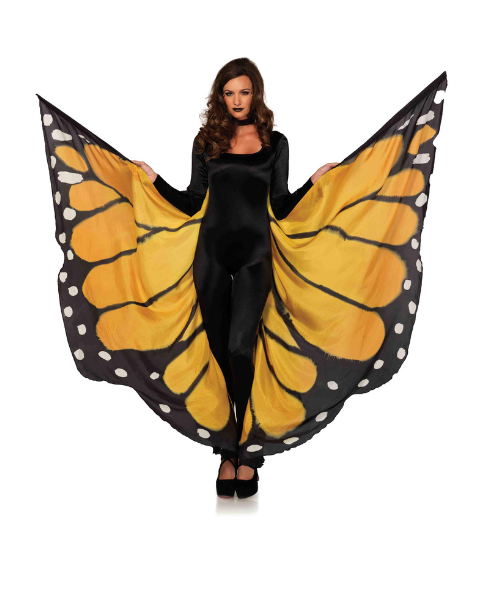 Festival Butterfly Wing Halter Cape - Orange | Soar into Festival Season with Bold Style Leg Avenue