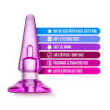 Sassy Vibra Plug (Pink) | Perfect Beginner’s Plug with Optional Vibration Blush