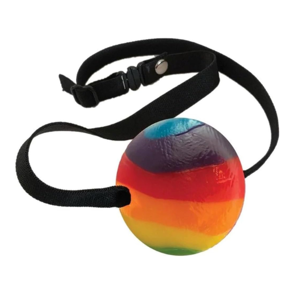 Rainbow Candy Ball Gag | Edible and Playful Restraint Hott Products