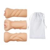 Trio Stroker Pussy, Ass & Mouth Masturbator Kit | All-in-One Realistic Pleasure Experience Cloud 9 Novelties