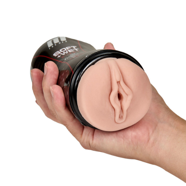 M for Men - Soft and Wet - Pussy With Pleasure Ridges and Orbs  | Self-Lubricating Pleasure with Adjustable Suction Blush