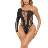 Dollar Sign Bodysuit - One Size - Black PKL-20041BLKOS