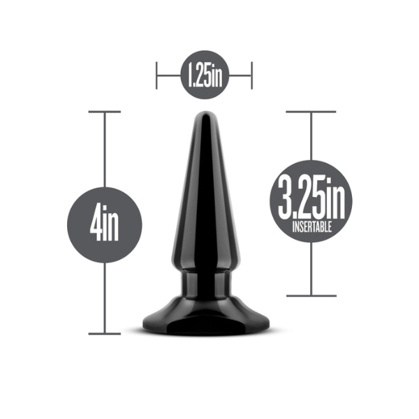 Anal Adventures Basic Vibrating Anal Pleaser | Tapered Plug with Multi-Speed Vibration for New Sensations Blush