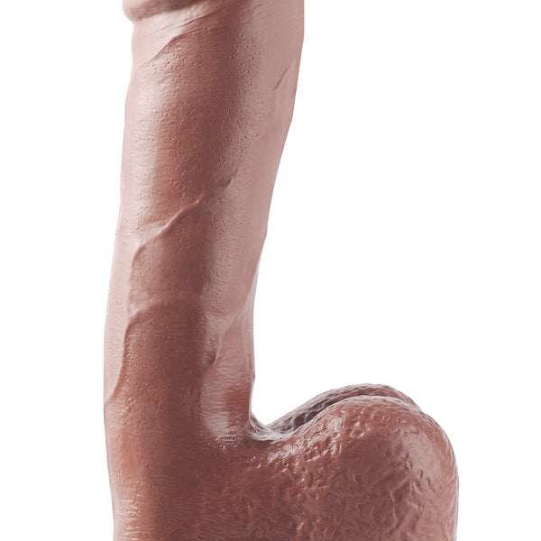 Basix Rubber Works - 7.5 Inch Dong With Suction  Cup - Brown PD4221-29