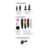 Interchangeable 10x Vibrating Small Silicone Anal Plug | Customizable, Interchangeable Plug with Remote-Controlled Vibration Sale