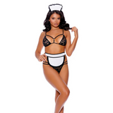 Flirty Maid Costume | Playful and Seductive in Black Elegant Moments