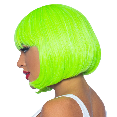 12-Inch Short Bob Wig | Bold Neon Green Look Leg Avenue