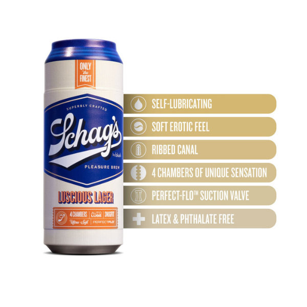 Schag’s Luscious Lager Stroker | Smooth and Frosted for Effortless Pleasure Blush