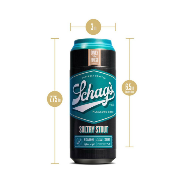 Schag’s Sultry Stout Stroker | Thick, Frosted Pleasure for Intense Sensations Blush