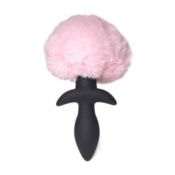 Waggerz Moving and Vibrating Bunny Tail Anal Plug  | Vibrating Plug with Fluffy Tail for Unique Role Play XR Brands