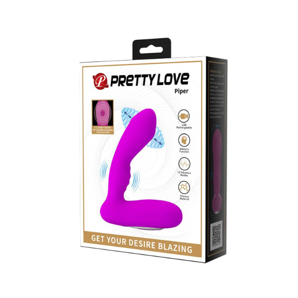 Pretty Love Piper Double-Side Pulsation | Ultimate Dual-Vibration & Pulsation for Anal Pleasure Sale