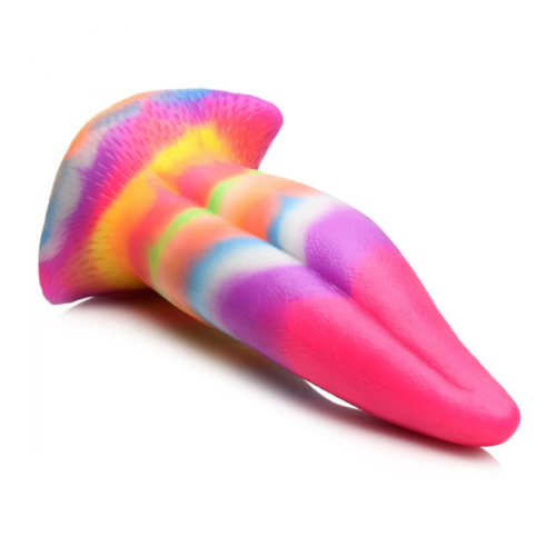 Unicorn Kiss Unicorn Tongue Glow-in-the-Dark Silicone Dildo | Magical, Luminous Pleasure XR Brands