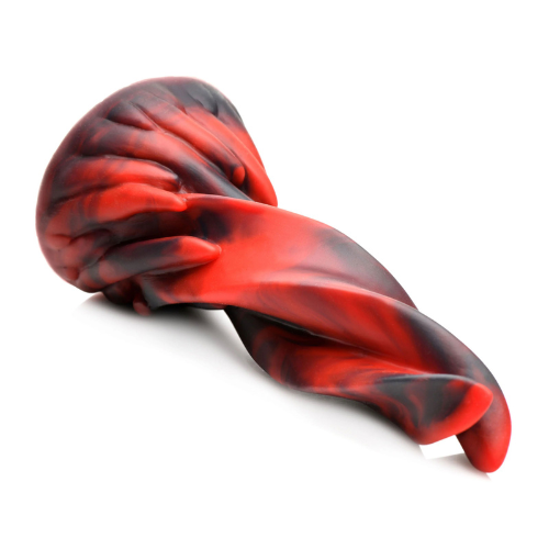 Hell Kiss Twisted Tongues Silicone Dildo | Fiery Pleasure with Unique Texture XR Brands