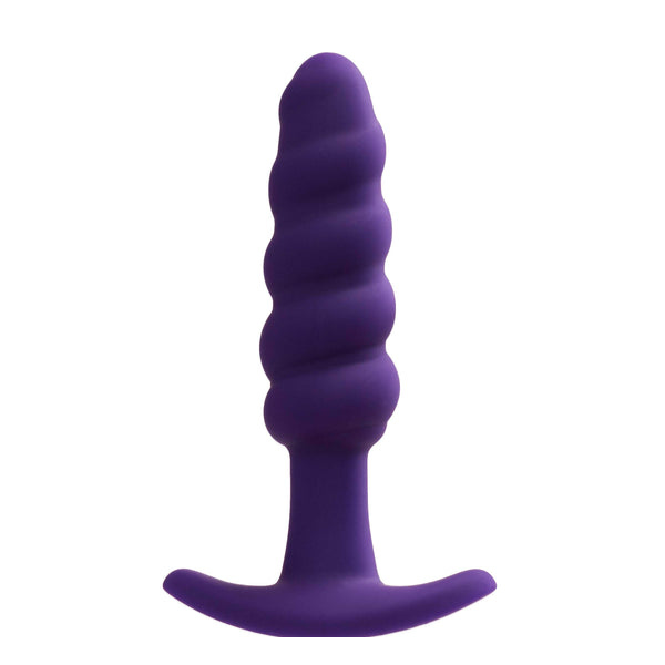 Twist Rechargeable Anal Vibe (Purple) | Intense Vibration with Swirling Texture for Maximum Pleasurel VeDO