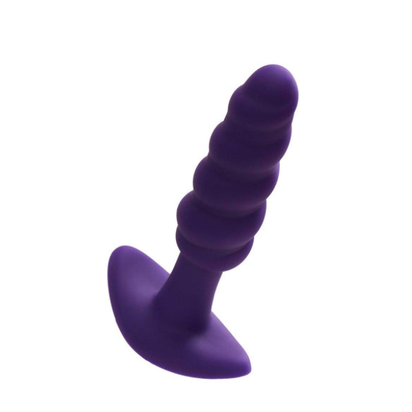 Twist Rechargeable Anal Vibe (Purple) | Intense Vibration with Swirling Texture for Maximum Pleasurel VeDO