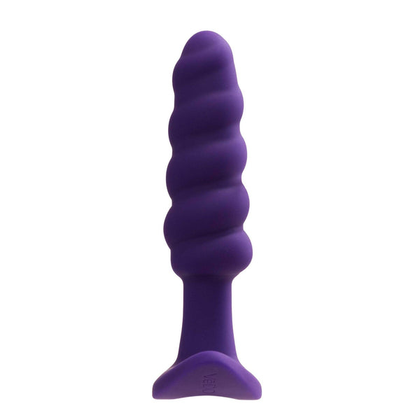 Twist Rechargeable Anal Vibe (Purple) | Intense Vibration with Swirling Texture for Maximum Pleasurel VeDO