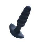 Twist Rechargeable Anal Vibe (Black) | Intense Vibration with Swirling Texture for Maximum Pleasurel VeDO