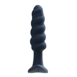 Twist Rechargeable Anal Vibe (Black) | Intense Vibration with Swirling Texture for Maximum Pleasurel VeDO