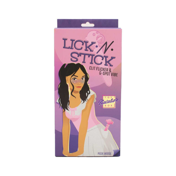 Lick n' Stick Clit Flicker and G-Spot Vibrator  | Dual-Action Vibrator with Flickering Tongue Natalie's Toy Box