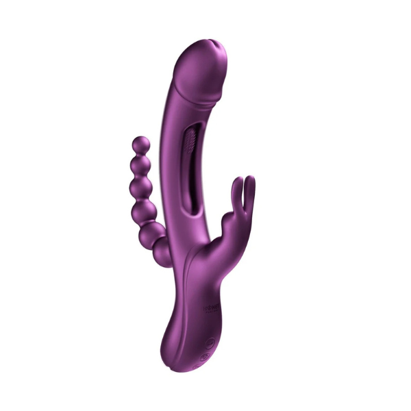 Trilux - App Controlled Rabbit Vibrator | Quadruple Play with Tapping, Vibrating, and Beaded Sensations Honey Play Box