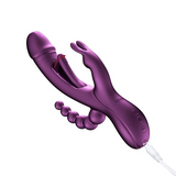 Trilux - App Controlled Rabbit Vibrator | Quadruple Play with Tapping, Vibrating, and Beaded Sensations Honey Play Box