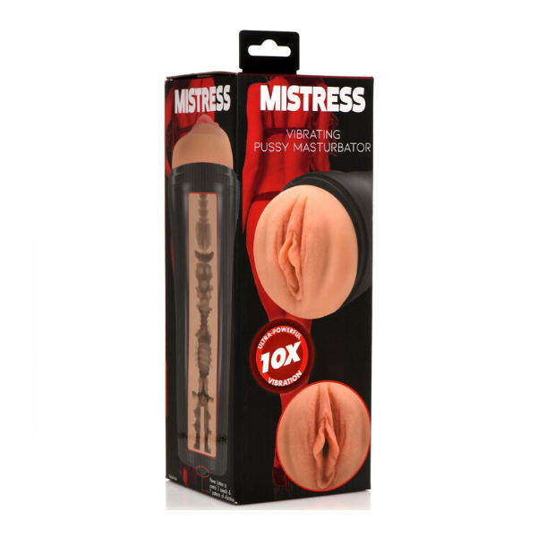 10X Vibrating Pussy Masturbator | Textured Tunnel with Powerful Vibration for Ultimate Satisfaction Curve Toys