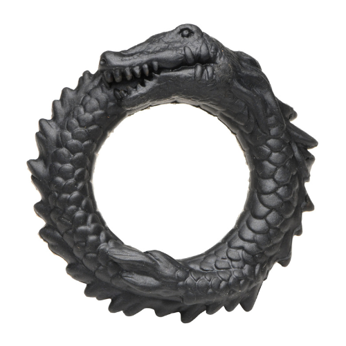 Black Caiman Silicone Cock Ring | Enhance Stamina and Intensity XR Brands